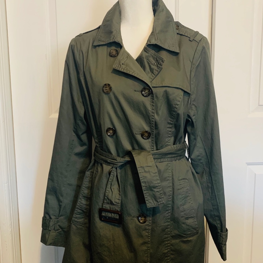 Olive Green Women’s Trench Coat - XL